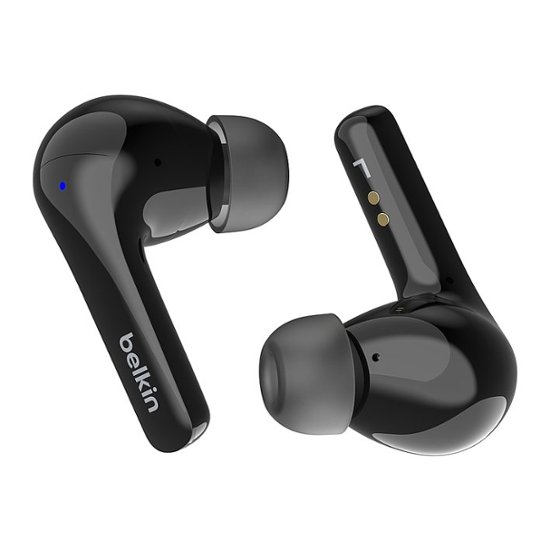 Noise Belkin Cancelling Motion True Black - Buy Charging Case AUC010btBK Earbuds Wireless Best Wireless SoundForm™ with