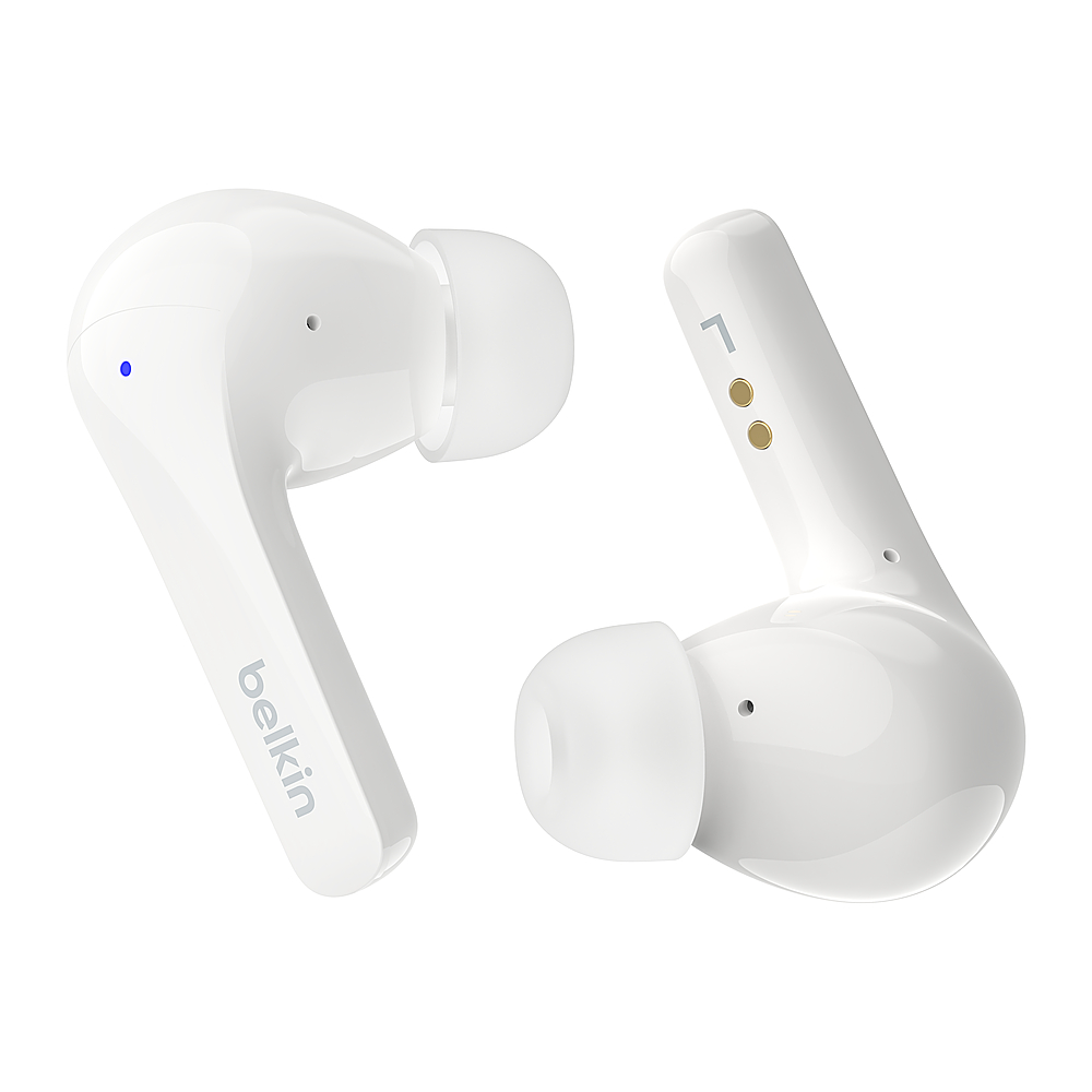 Belkin SoundForm™ Motion True Wireless Noise Cancelling Earbuds with Wireless  Charging Case White AUC010btWH - Best Buy