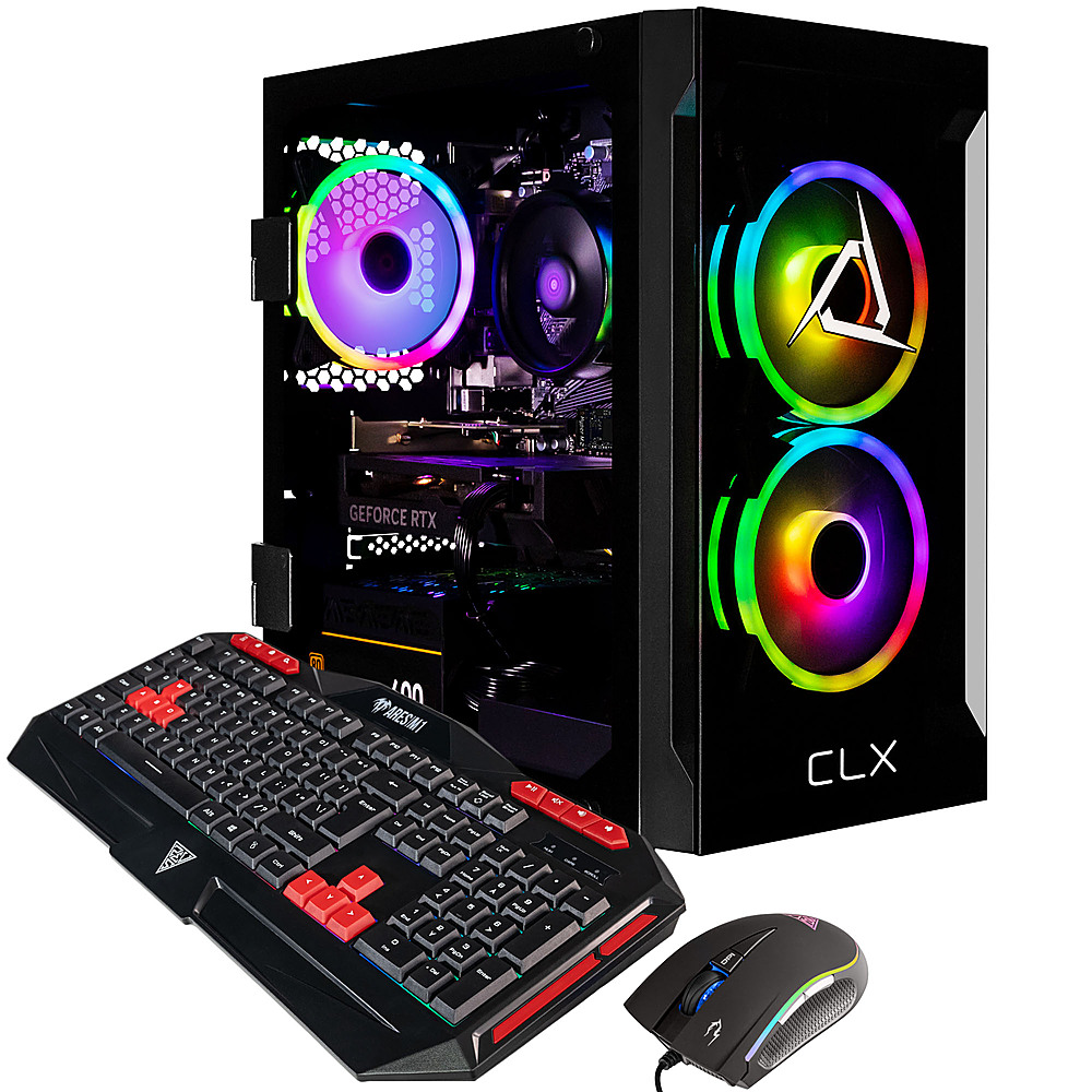 CLX SET Gaming Desktop AMD Ryzen 5 5500 16GB DDR4 3600 Memory GeForce RTX  4060 1TB NVMe M.2 SSD Black TGMSETRTA3700BM - Best Buy