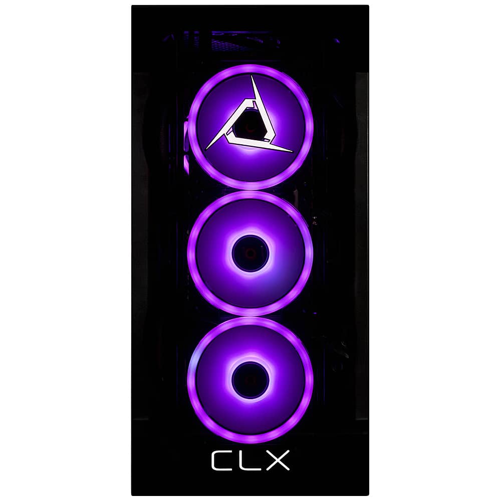 Left. CLX - SET Gaming Desktop - Intel Core i7 13700KF - 32GB DDR5 5600 Memory - GeForce RTX 4060 - 1TB NVMe M.2 SSD + 4TB HDD - Black.