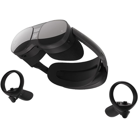 Front. HTC - VIVE - XR Elite Virtual Reality Set - Black/Dark Gray.