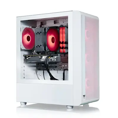 Thermaltake - Quartz i350 R4 Gaming Desktop - 12th Gen Intel Core i5-12400F - 16GB Memory - NVIDIA GeForce RTX 3050 - 1TB NVMe M.2