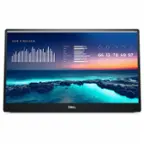 Front. Dell - 14" IPS LED FHD 60Hz Monitor (USB) - Black.