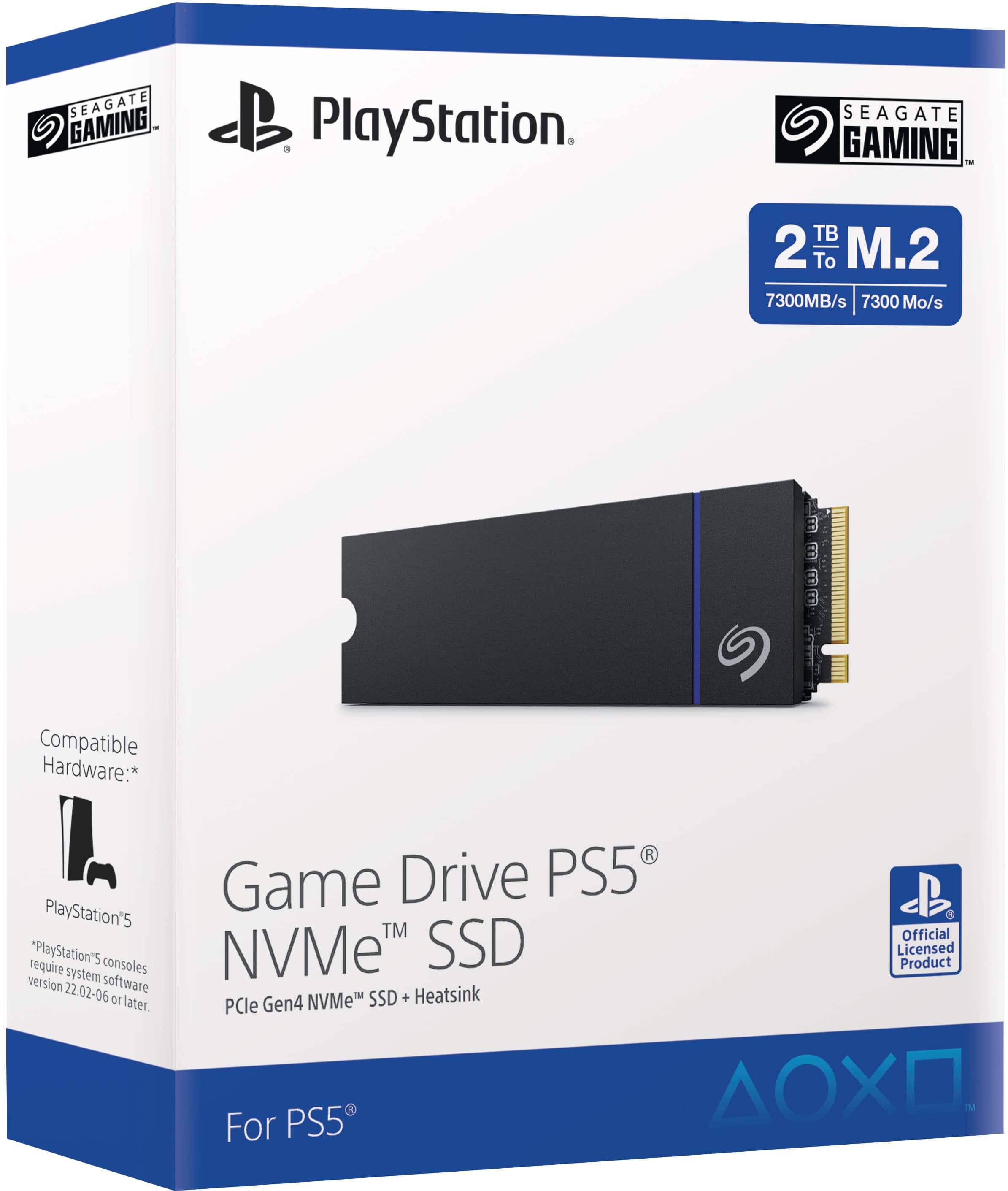 Alt View 15. Seagate - Game Drive NVMe 2TB Internal SSD PCIe Gen 4 x4 with Heatsink for PS5 - Black.