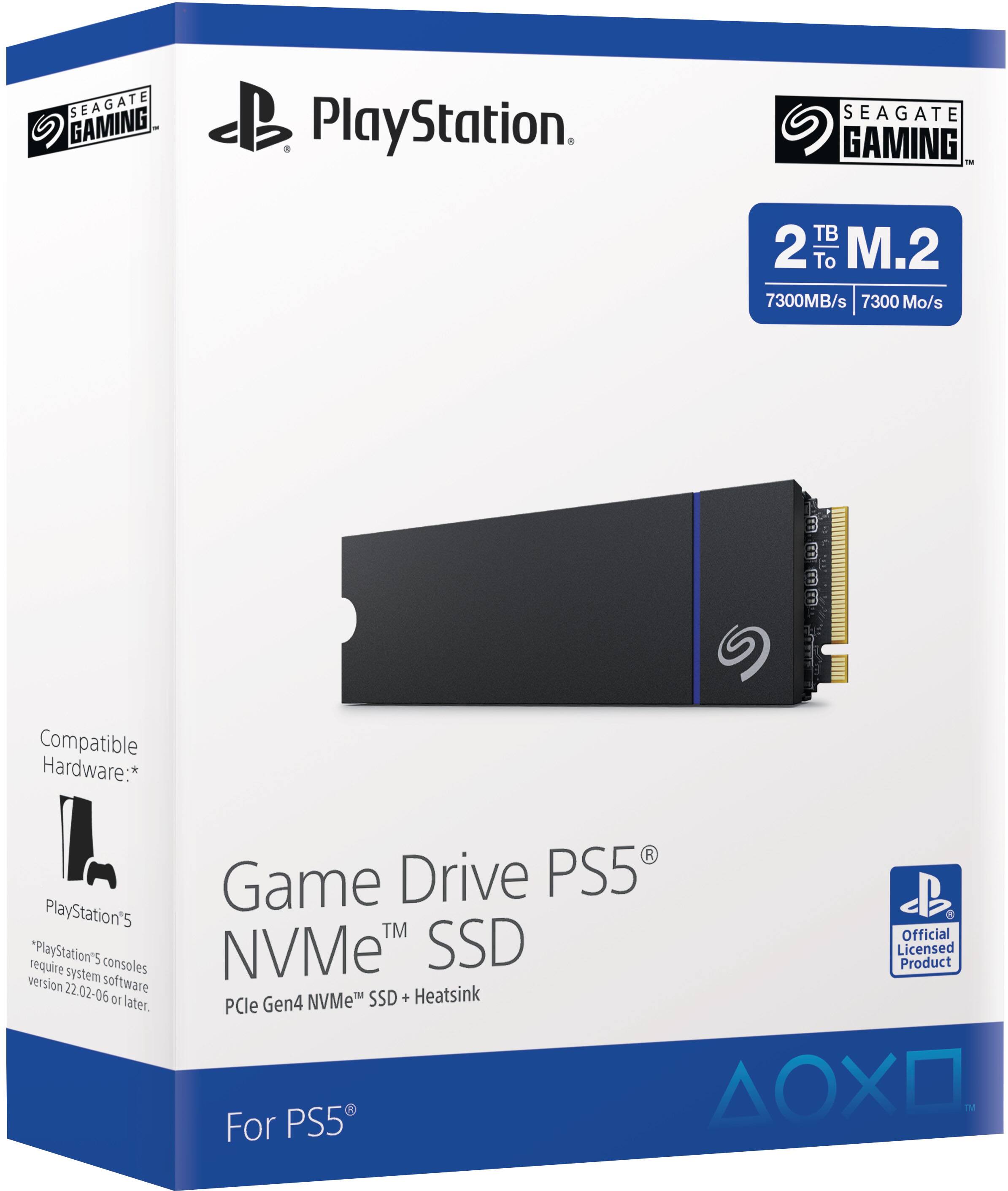 Alt View 15. Seagate - Game Drive NVMe 2TB Internal SSD PCIe Gen 4 x4 with Heatsink for PS5 - Black.