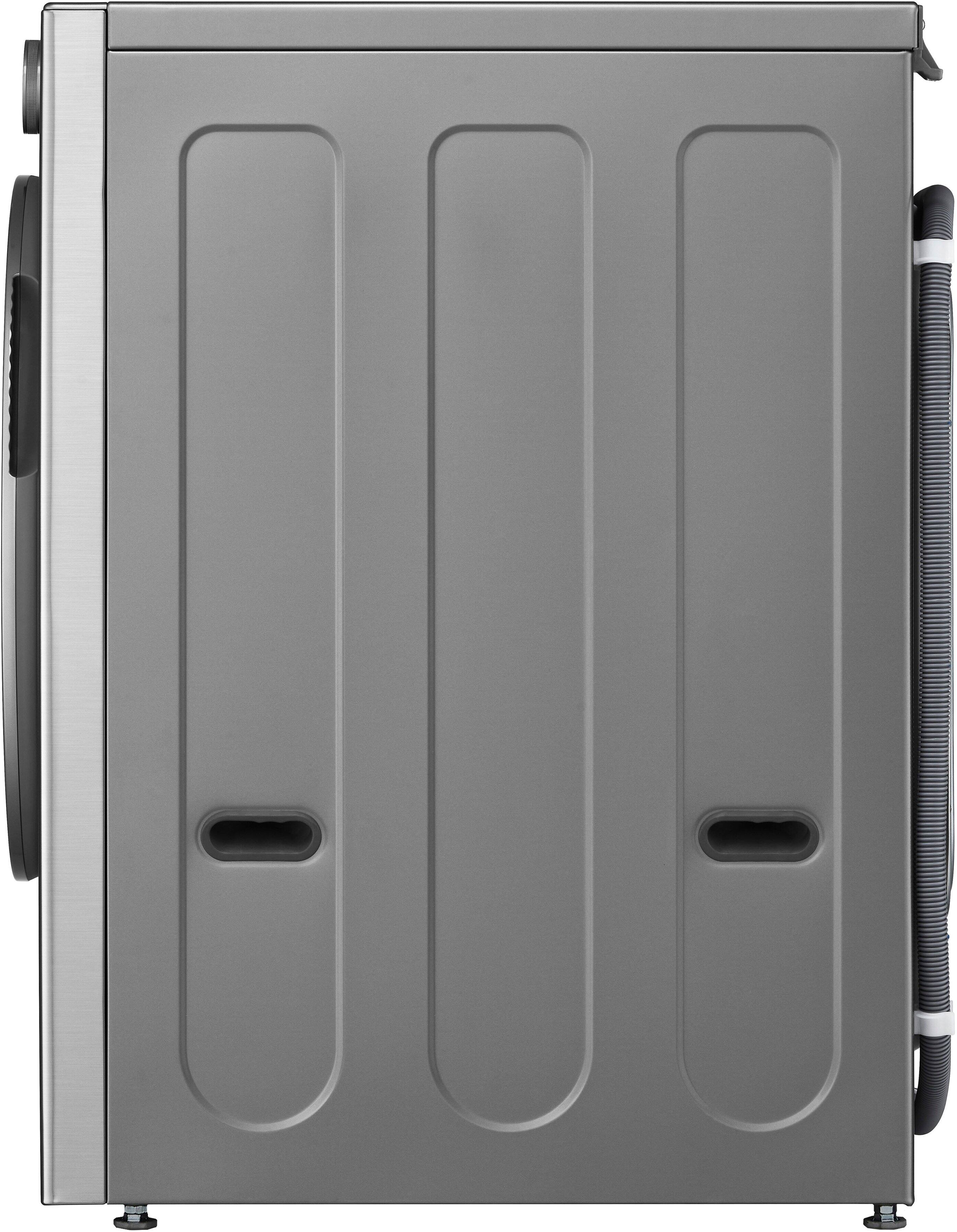 Alt View 15. LG - 4.5 Cu. Ft. High-Efficiency Stackable Smart Front Load Washer with Steam and and ezDispense - Graphite Steel.