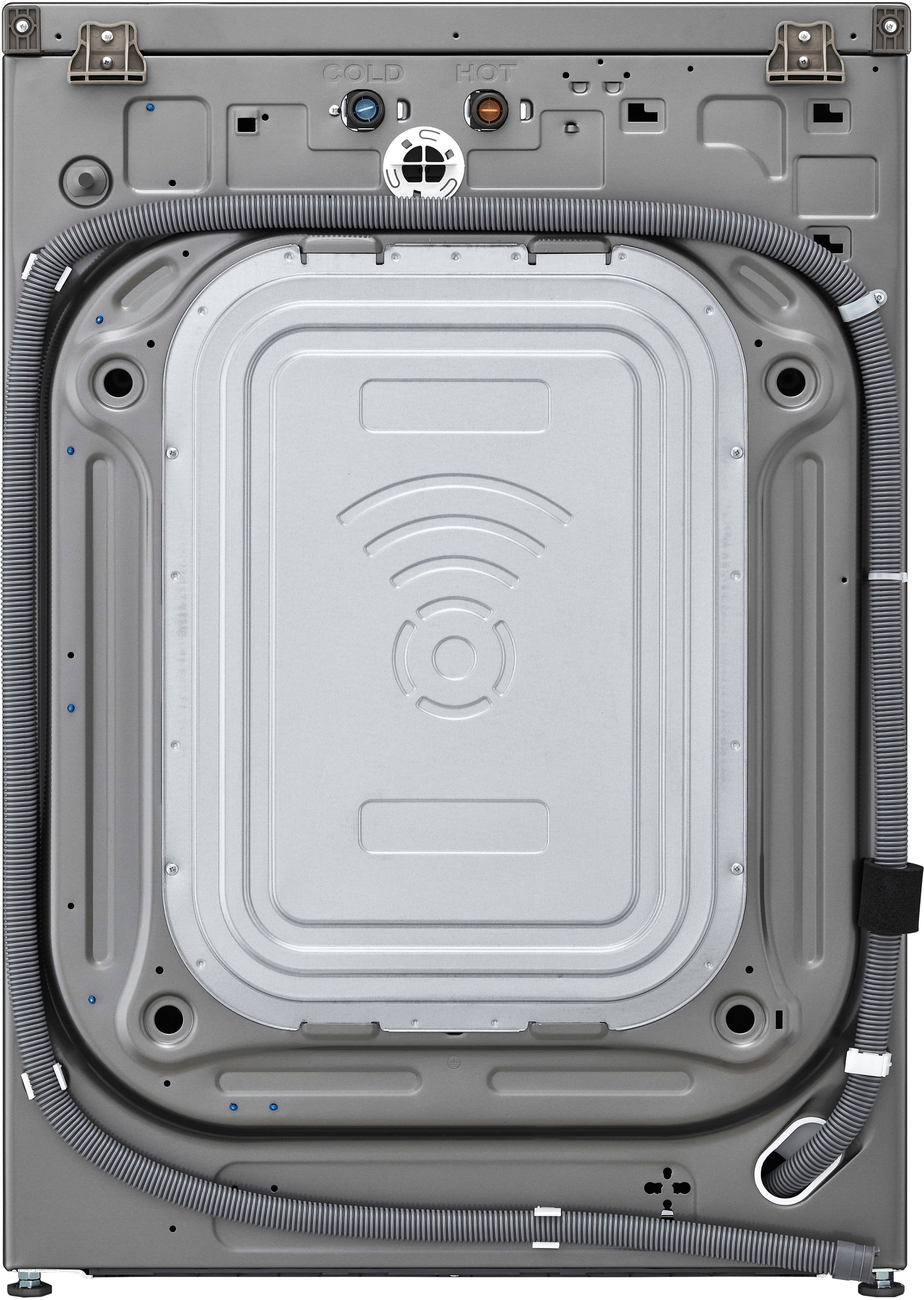 Alt View 16. LG - 4.5 Cu. Ft. High-Efficiency Stackable Smart Front Load Washer with Steam and and ezDispense - Graphite Steel.