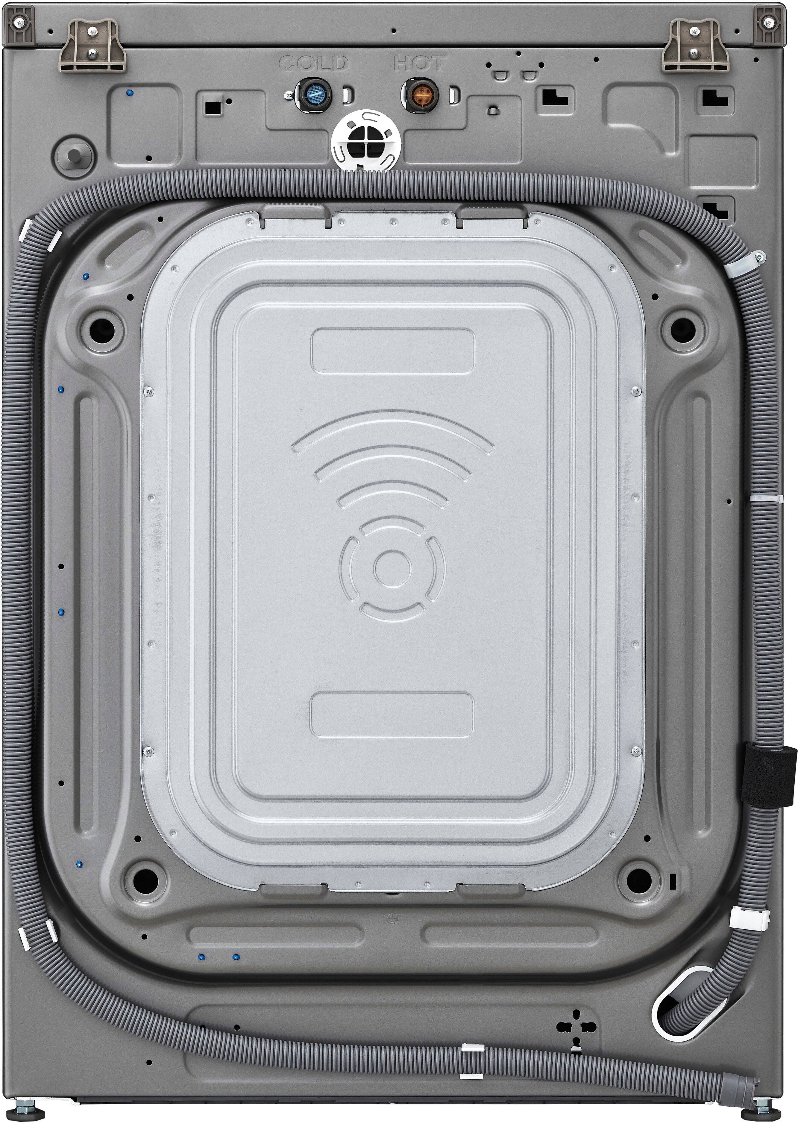 Alt View 16. LG - 4.5 Cu. Ft. High-Efficiency Stackable Smart Front Load Washer with Steam and and ezDispense - Graphite Steel.