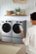 Alt View 20. LG - 4.5 Cu. Ft. High-Efficiency Stackable Smart Front Load Washer with Steam and and ezDispense - Graphite Steel.