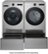 Alt View 21. LG - 4.5 Cu. Ft. High-Efficiency Stackable Smart Front Load Washer with Steam and and ezDispense - Graphite Steel.