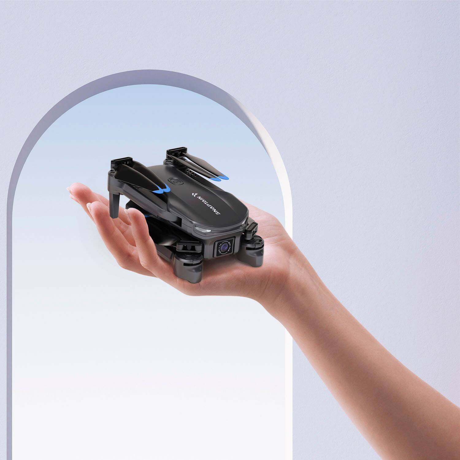 Alt View 13. Snaptain - E20 Foldable Drone with Remote Controller - Gray.