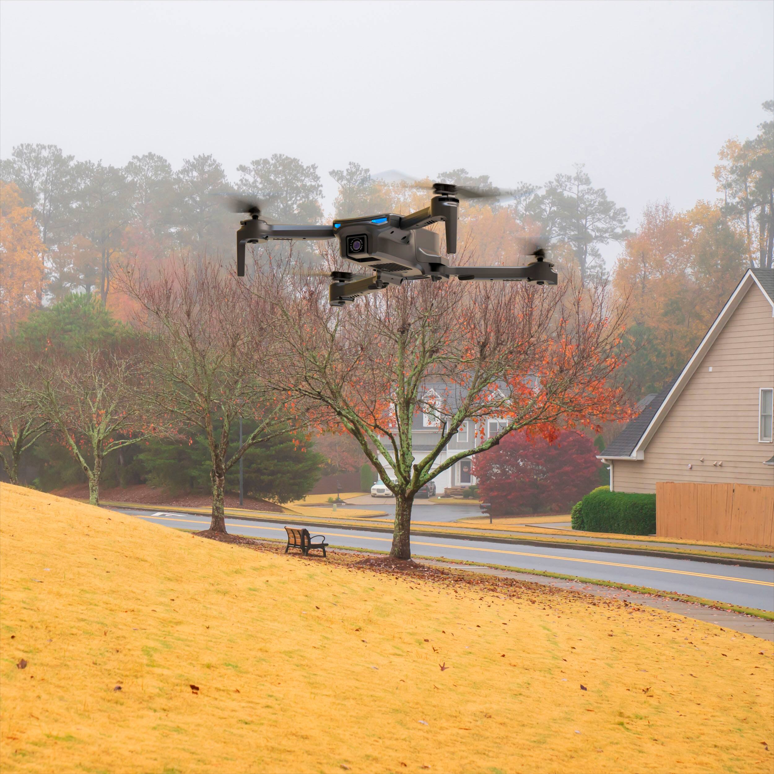 Alt View 17. Snaptain - E20 Foldable Drone with Remote Controller - Gray.