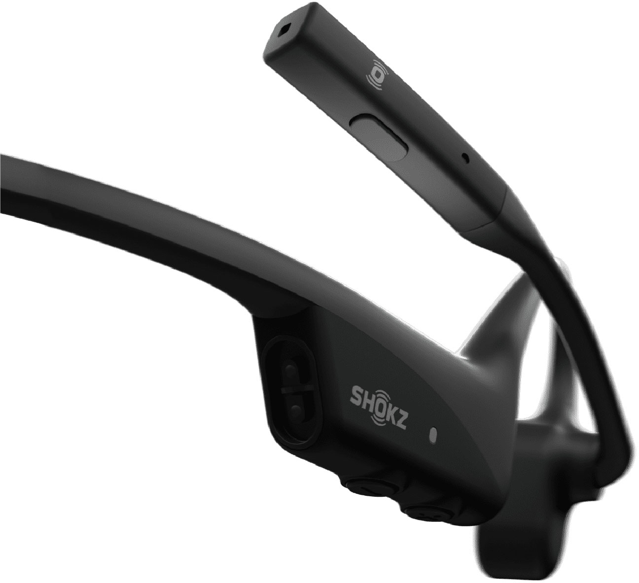 Angle View: Shokz - OpenComm 2 UC USB-A Bluetooth Bone Conduction Headset - Black