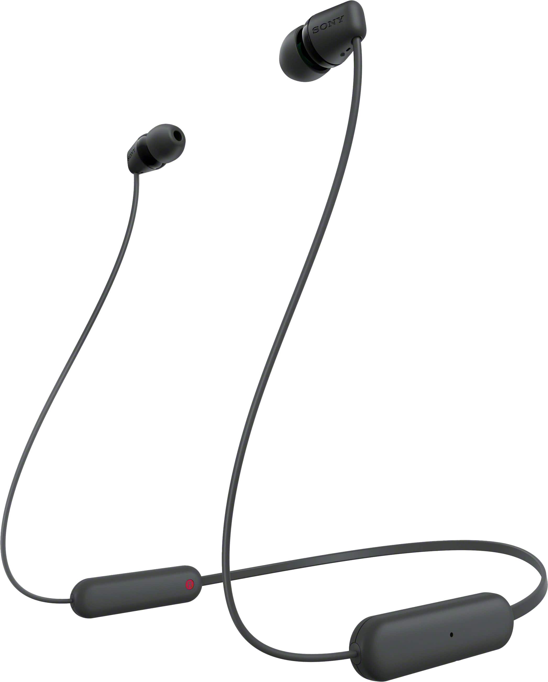 Front. Sony - WIC100 Wireless In-ear Headphone - Black.