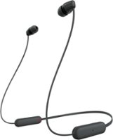 Sony - WIC100 Wireless In-ear Headphone - Black - Front_Zoom