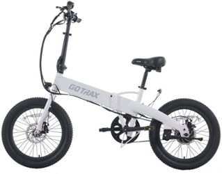 GoTrax - F1 Folding Ebike w/ 25 mile Max Operating Range and 20 MPH Max Speed - White - Front_Zoom