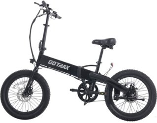 GoTrax - F1 Folding Ebike w/ 25 mile Max Operating Range and 20 MPH Max Speed - Black - Front_Zoom