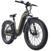GoTrax - Tundra Step Thru eBike w/ 43 mile Max Operating Range and 20 MPH Max Speed - Green - Front_Zoom