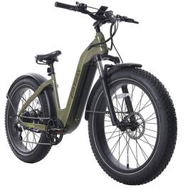 GoTrax - Tundra Step Thru eBike w/ 43 mile Max Operating Range and 20 MPH Max Speed - Green