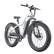 Angle. GoTrax - Tundra Step Over eBike w/ 43 mile Max Operating Range and 20 MPH Max Speed - Silver.