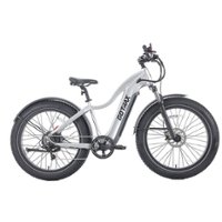 GoTrax - Tundra Step Over Ebike w/ 43 mile Max Operating Range and 20 MPH Max Speed - Silver - Front_Zoom