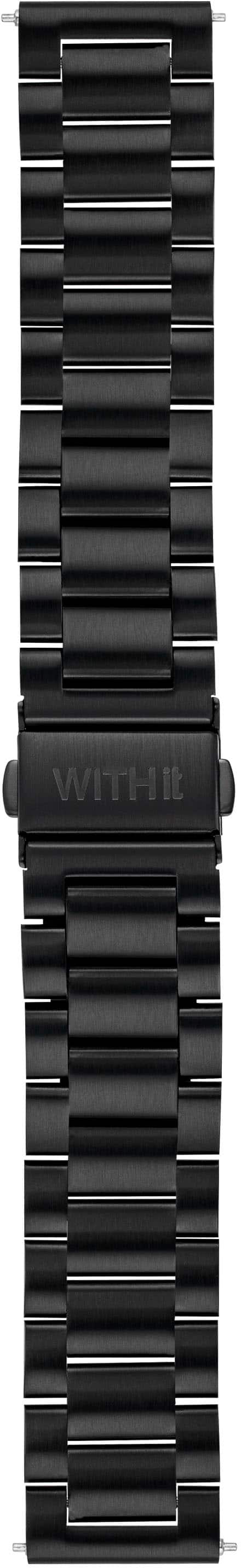 Alt View 11. WITHit - Sport Iconic Silicone Band and Stainless Steel Link Bracelet for 20mm Samsung Galaxy 6 (2-Pack) - Black.