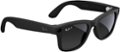 The image features a pair of black sunglasses with the brand name "Ray-Ban" written on them. The sunglasses have a sleek design and are likely meant for outdoor use, providing protection from the sun's rays.
