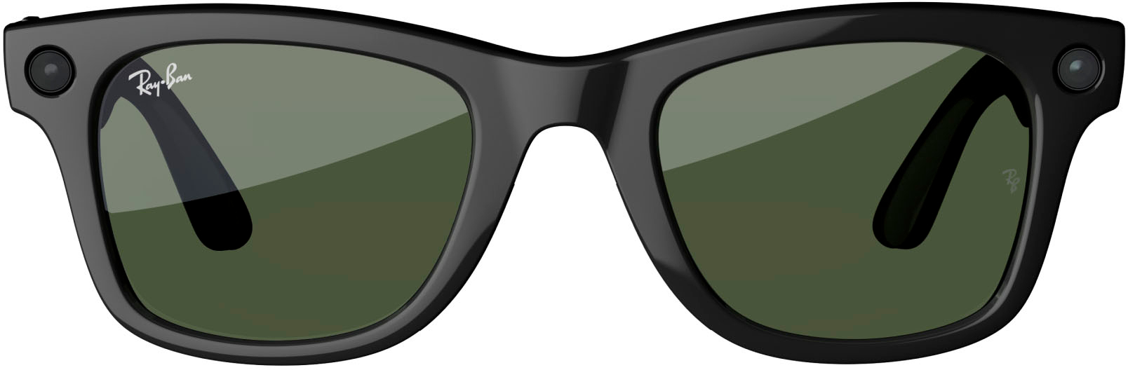 RAY-BAN, META WAYFARER Sunglasses in Black and Green 