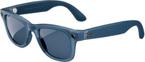 Ray-Ban Meta - Wayfarer Smart Glasses with Meta Ai, Audio, Photo, Video Compatibility - Polarized Blue Lenses - Matte Jeans - Front_Zoom