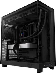 NZXT - H6 Flow ATX Mid-Tower Case with Dual Chamber - Black - Front_Zoom
