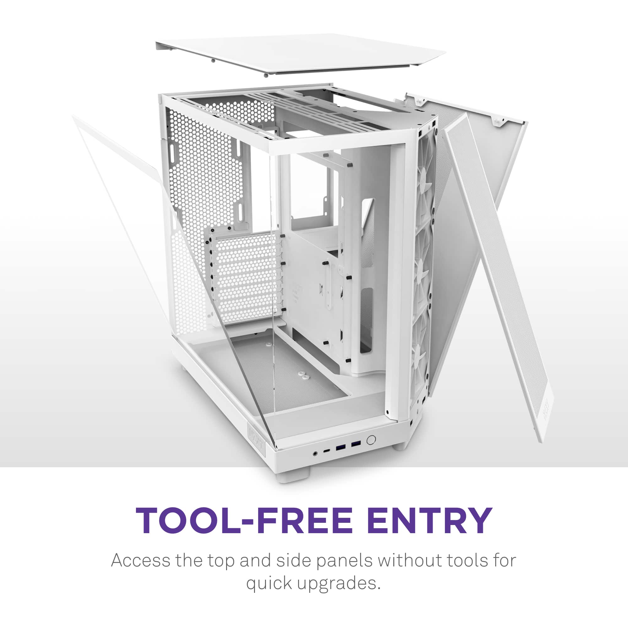 Tool-Free Entry: Access the top and side panels without tools for quick upgrades.