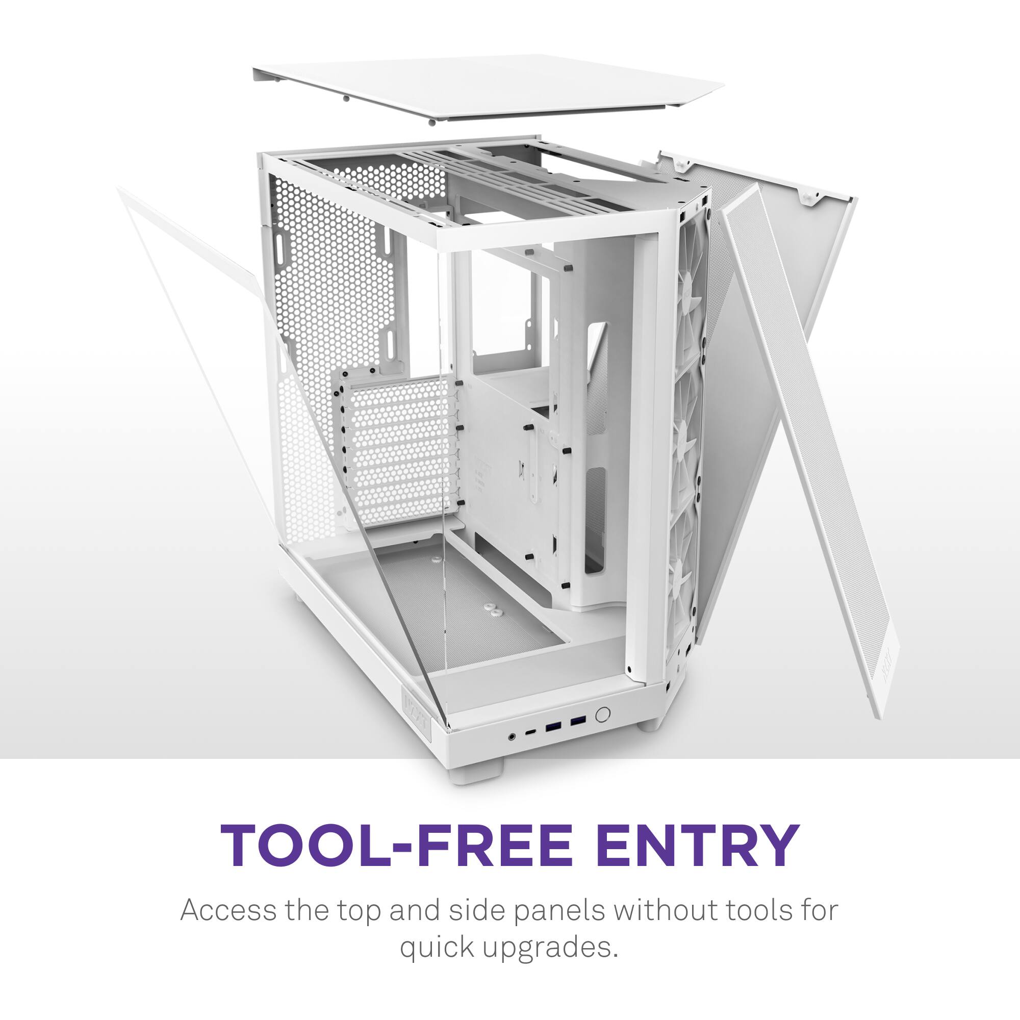 Tool-Free Entry: Access the top and side panels without tools for quick upgrades.