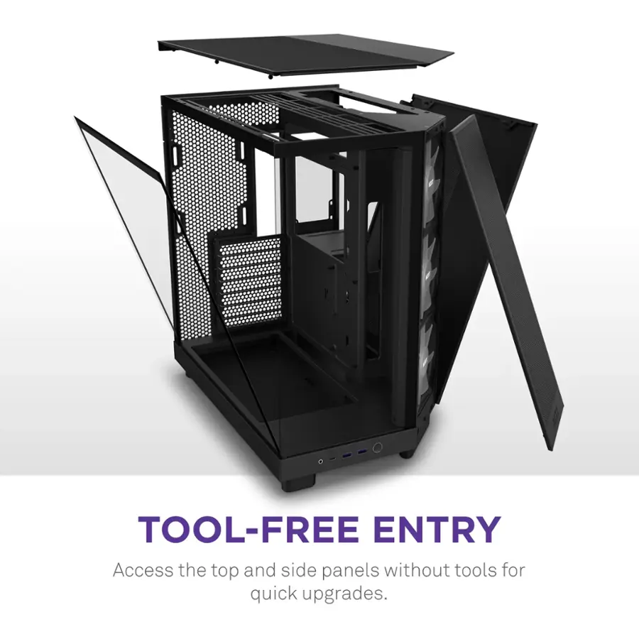 Tool-Free Entry: Access the top and side panels without tools for quick upgrades.