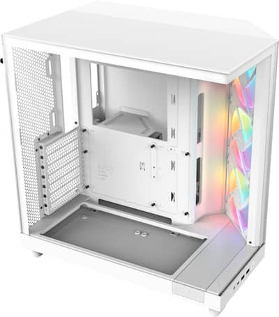 NZXT H6 Flow RGB ATX Mid Tower PC Case with Dual Chamber White CC NZXT H6 Flow RGB ATX Mid Tower PC Case with Dual Chamber White CC