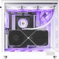Alt View 11. NZXT - H6 Flow RGB ATX Mid-Tower Case with Dual Chamber - White.