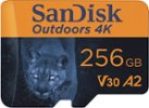 SanDisk - Outdoors 4K 256GB microSDXC UHS-I Memory Card with SD Adapter