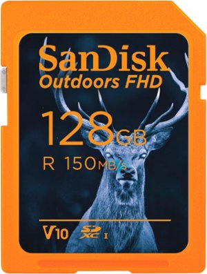 SanDisk - Outdoors FHD 128GB SDHC UHS-I Memory Card