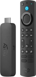 Amazon - Fire TV Stick 4K Max streaming device, supports Wi-Fi 6E, Ambient Experience, free & live TV without cable or satellite - Black - Front_Zoom