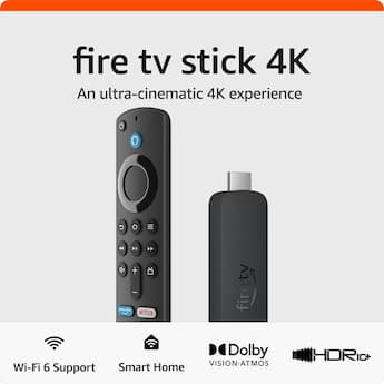 Amazon Fire TV Stick 4K streaming device, includes support for Wi Amazon Fire TV Stick 4K streaming device, includes support for Wi
