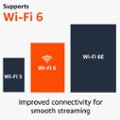 Supports Wi-Fi 6, Wi-Fi 6E, and Wi-Fi 5. Improved connectivity for smooth streaming.