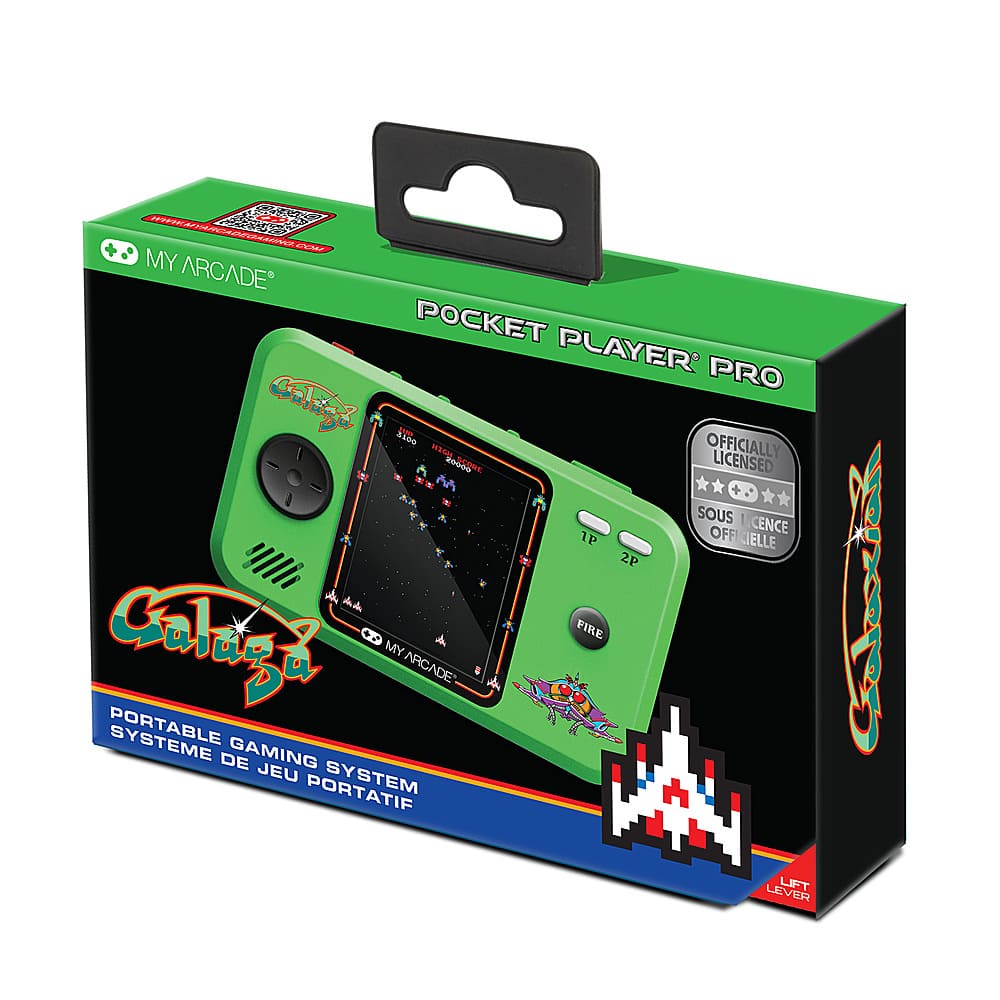 Alt View 13. My Arcade - Galaga Pocket Player Pro - Green & Black.