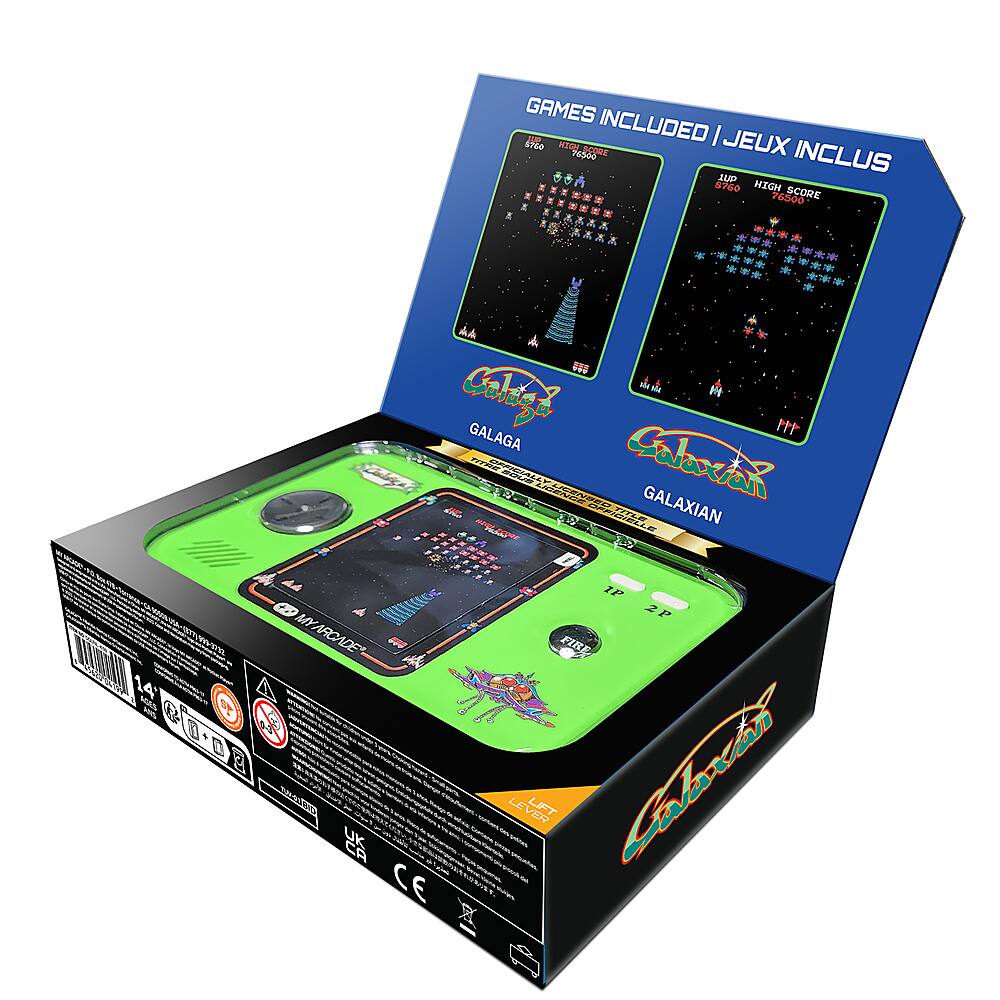 Alt View 14. My Arcade - Galaga Pocket Player Pro - Green & Black.