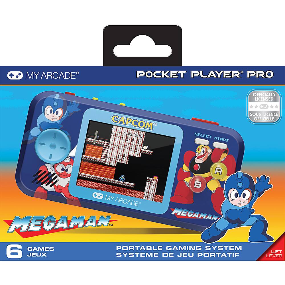 Alt View 14. My Arcade - Mega Man Pocket Player Pro - Blue.