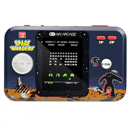 Alt View 11. My Arcade - Space Invaders Pocket Player Pro - Blue. - T (Teen 13+)