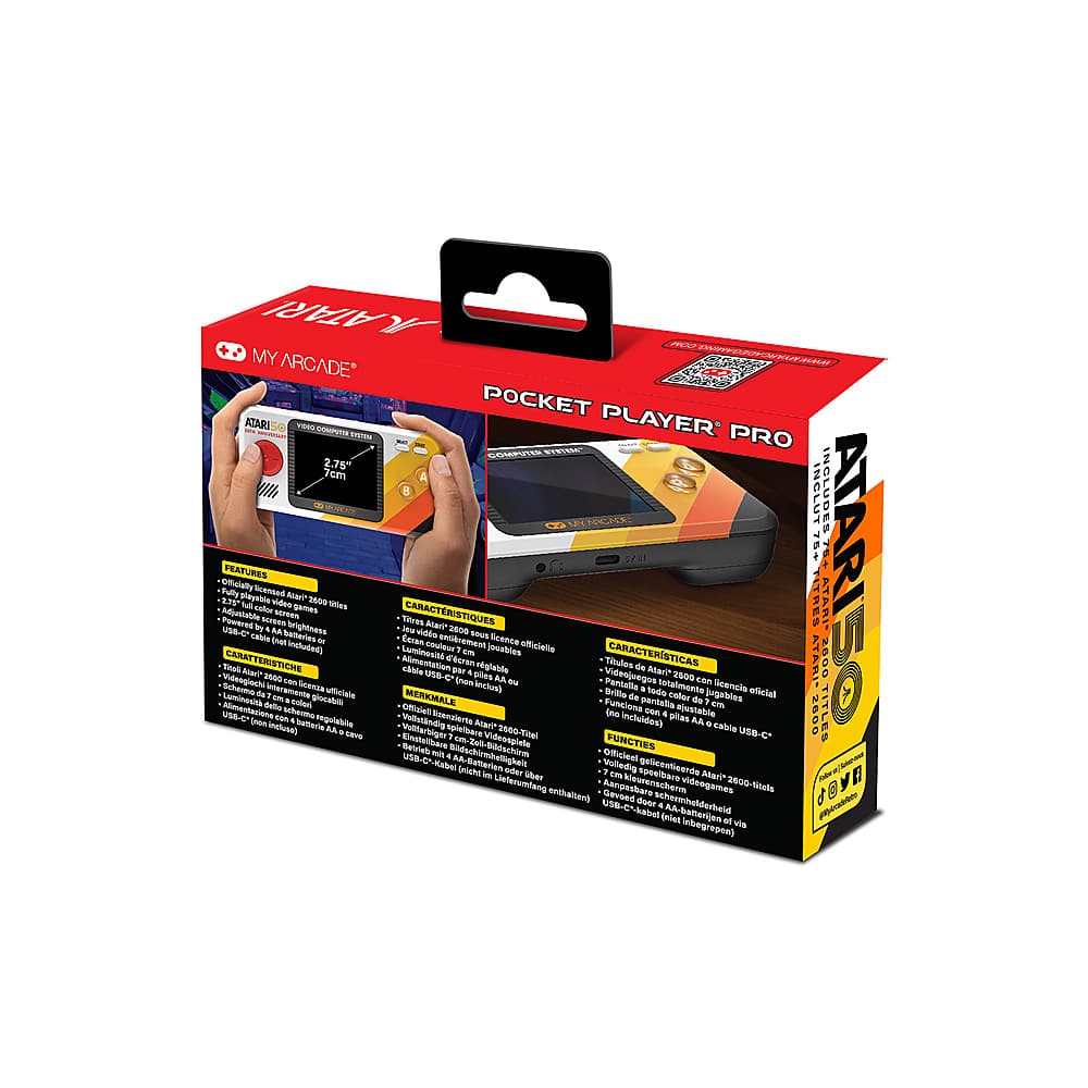 Alt View 16. My Arcade - Atari Pocket Player Pro - Black.