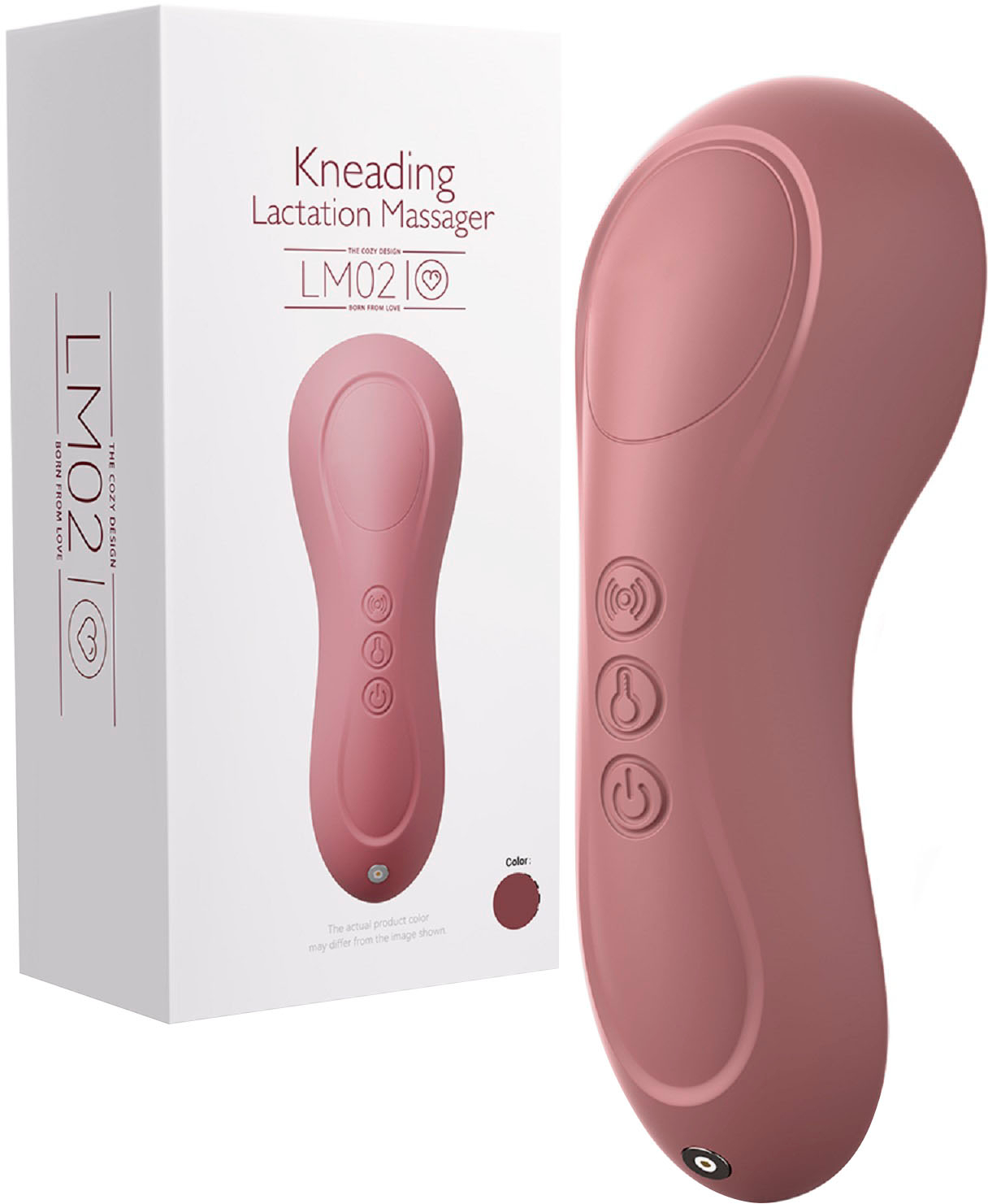 Momcozy Double 2-in-1 Warming Vibration Lactation Massager Rose  MCMLM02-GE00BA-LY - Best Buy