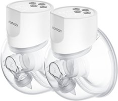 Momcozy - Double S12 Pro Wearable Electric Breast Pump - White - Front_Zoom