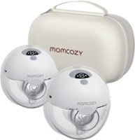 Momcozy - Double M5 Wearable Electric Breast Pump - Gray - Front_Zoom