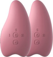 Momcozy - Double 2-in-1 Warming Vibration Lactation Massager - Rose - Angle_Zoom