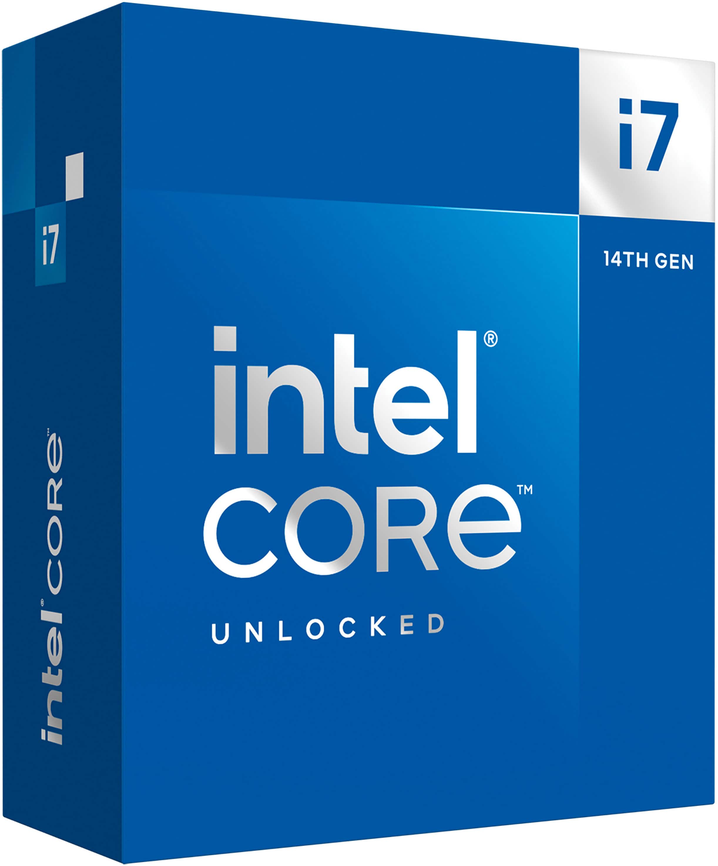 Intel - Core i7-14700K 14th Gen 20-Core 28-Thread - 4.3GHz (5.6GHz Turbo) Socket LGA 1700 Unlocked Desktop Processor - Multi - Front_Zoom